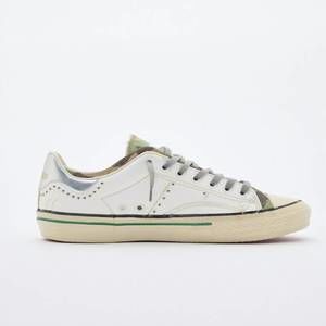NEW HIDNANDER women's starless low moma art sneaker in white camo